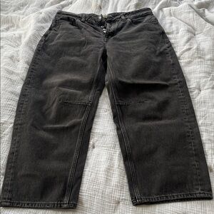 Madewell darted barrel leg jeans